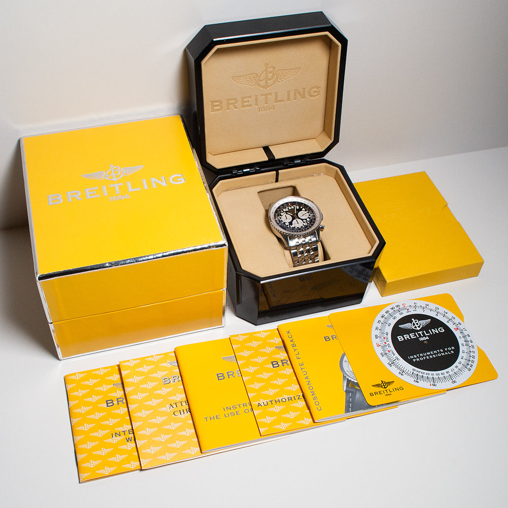 Breitling Cosmonaute, Flyback Chronograph, Ref. A22322, Box und Papiere