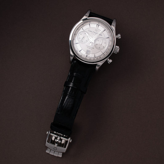 Carl F. Bucherer Manero Flyback, Referenz 00.10919.08.13.01, Edelstahl, Automatik, Flyback-Chronograph, Box und Papiere