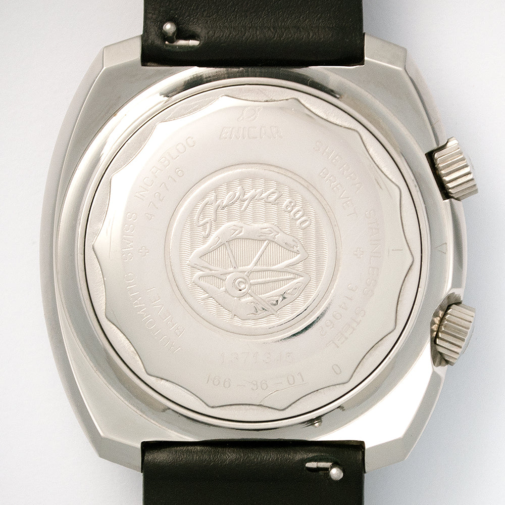Enicar, Sherpa Super Jet, GMT, Referenz 166-36-01 Edelstahl, Automat, Datum