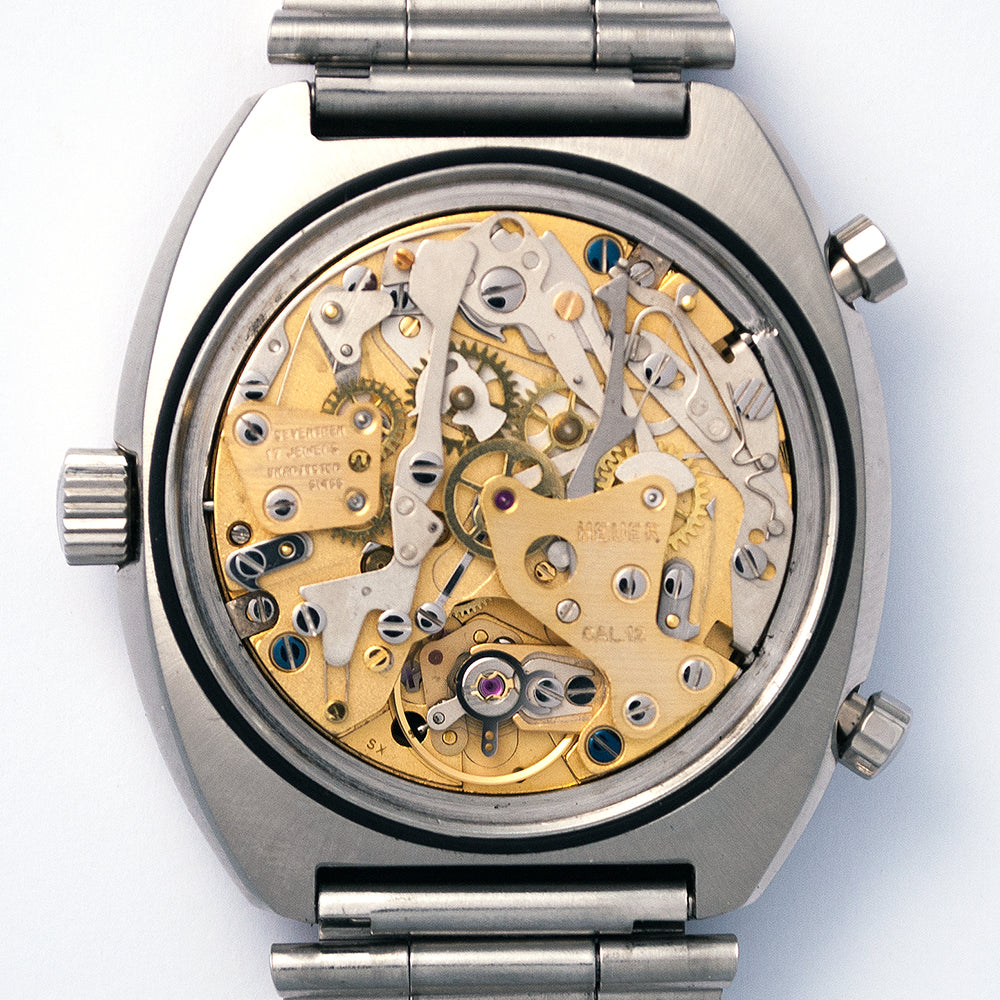 Heuer Montreal, «Stefan Bellof», Ref. 110.503NC Automatik-Chronograph, Datum, ca. 1974