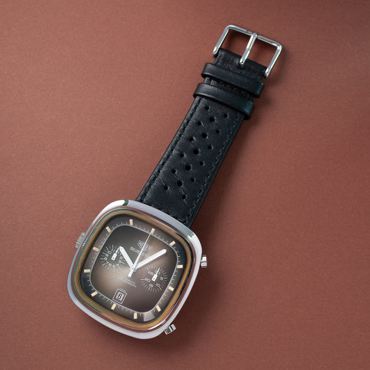 Heuer Silverstone «Fumé», Referenz 110313 F, Stahl, Mitte 1970er Jahre