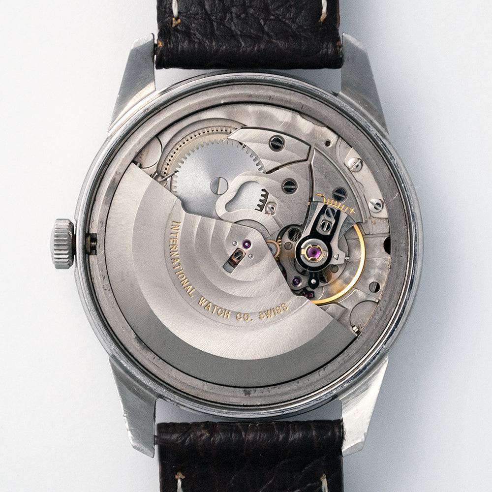 IWC Herrenuhr, Stahl, Automatic, Ref. 810 AD, 1972, IWC-Kaliber 8541, Datum, mit IWC-Archivauszug