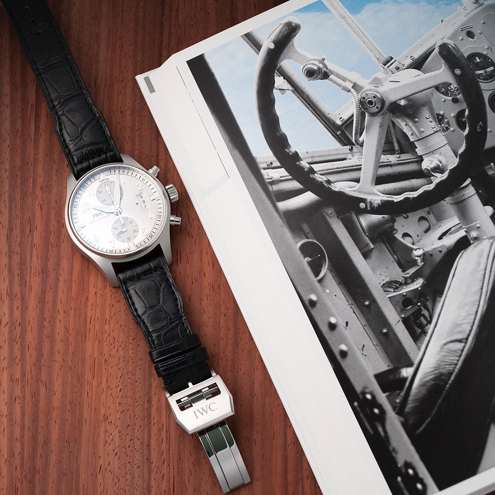 IWC Fliegeruhr Chronograph Flyback, Edition «JU-AIR», Ref. IW387809, neu, Edelstahl, Automatic, IWC-Manufakturwerk Kaliber 89365, mit Box und Garantiebooklet