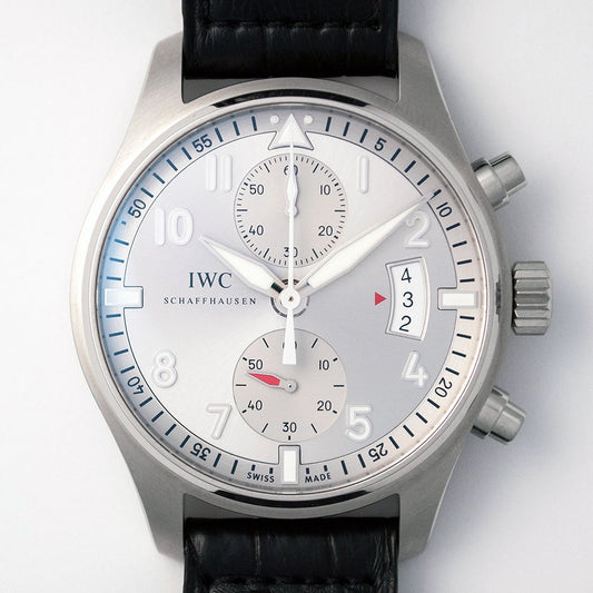 IWC Fliegeruhr Chronograph Flyback, Edition «JU-AIR», Ref. IW387809, neu, Edelstahl, Automatic, IWC-Manufakturwerk Kaliber 89365, mit Box und Garantiebooklet