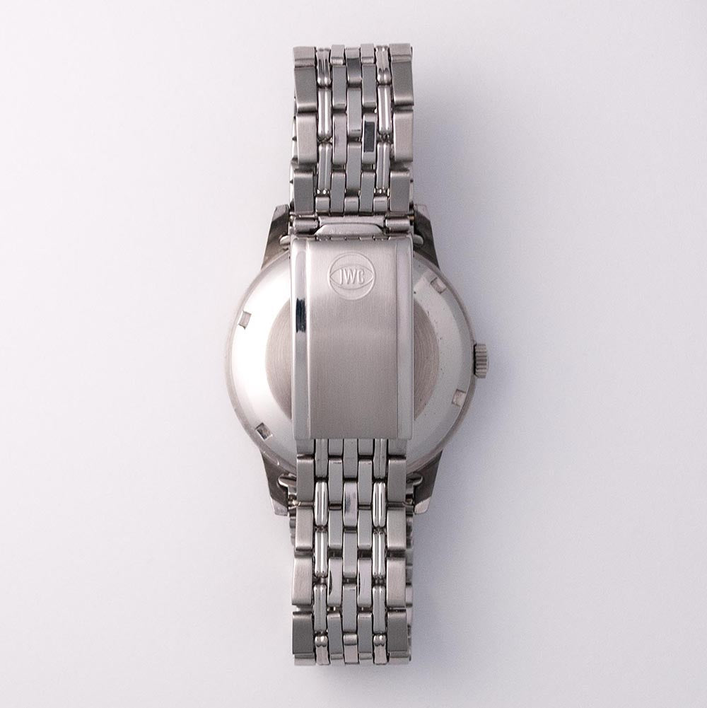 IWC Ingenieur, Ref. 666 A, versilbertes Zifferblatt, 1958, Automat, Original IWC «Guy Frères» Stahlarmband