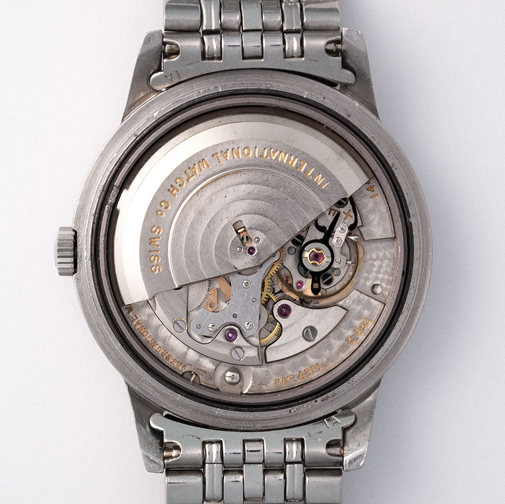 IWC Ingenieur, Ref. 666 A, versilbertes Zifferblatt, 1958, Automat, Original IWC «Guy Frères» Stahlarmband