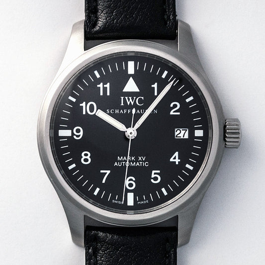 IWC Fliegeruhr Mark XV, Ref. 3253, von 2003, Automat, Stahl, Datum, Box und Papiere