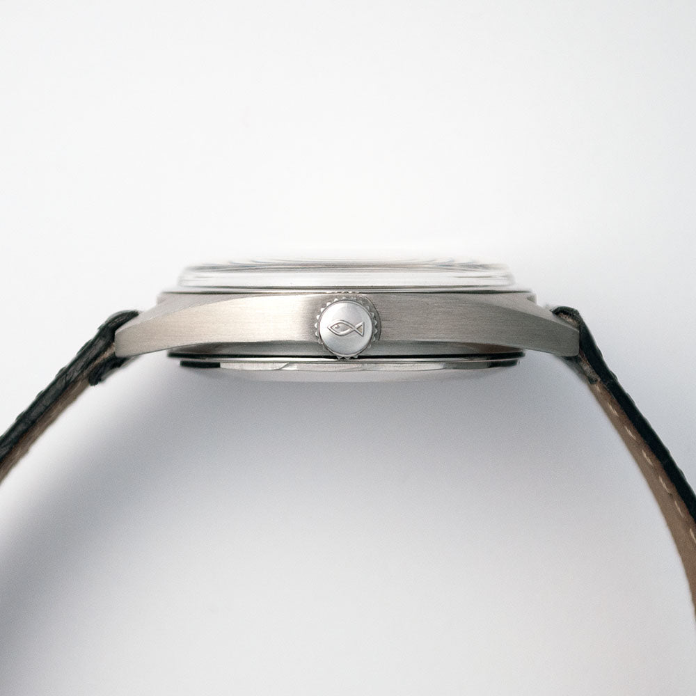 IWC, Yacht Club, Automatic, Ref. 811 A, ca. 1967 Stahlgehäuse, schwarzes Krokoband mit neuer IWC-Dornschliesse