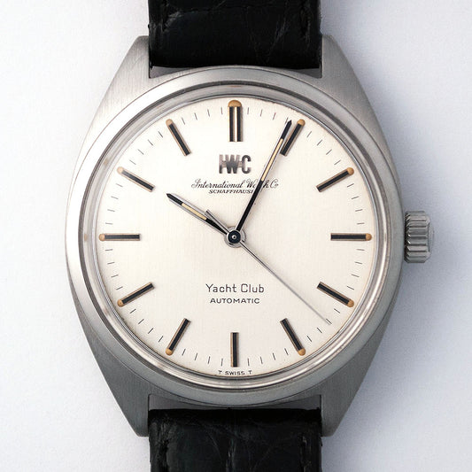IWC, Yacht Club, Automatic, Ref. 811 A, ca. 1967 Stahlgehäuse, schwarzes Krokoband mit neuer IWC-Dornschliesse