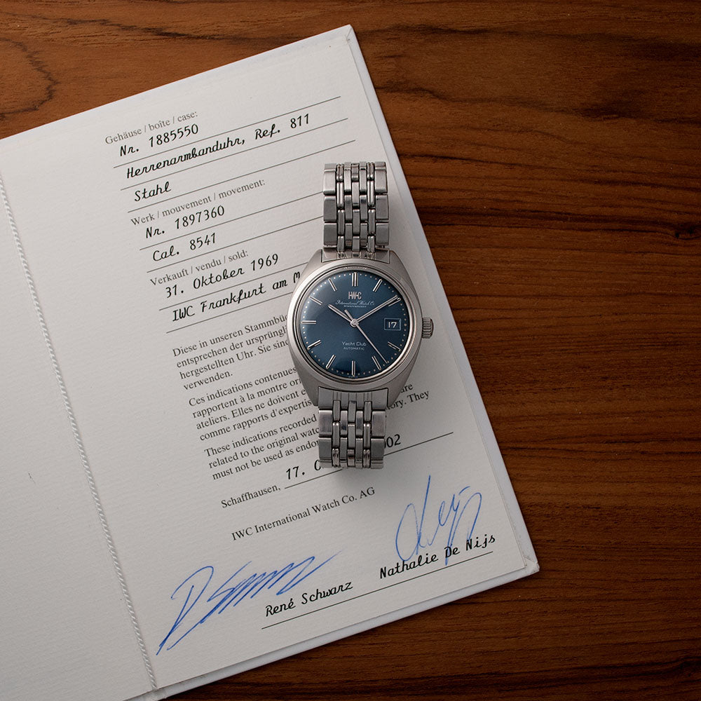 IWC, Yacht Club, Automatic, Referenz 811, Stahl mit IWC-Original-Stahlband