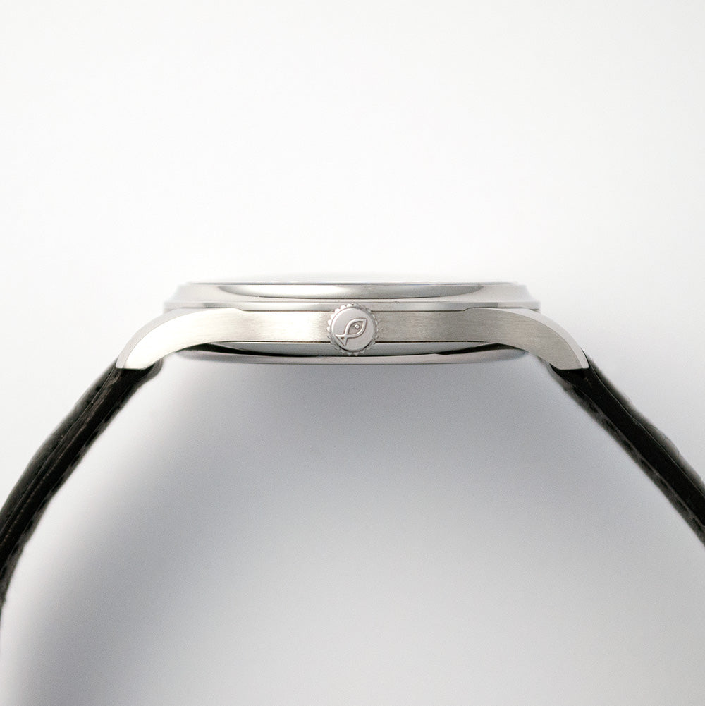 IWC, kleine Portugieser, Ref. 3531-005, Automat, Glasboden, seltene Version mit schwarzem Zifferblatt