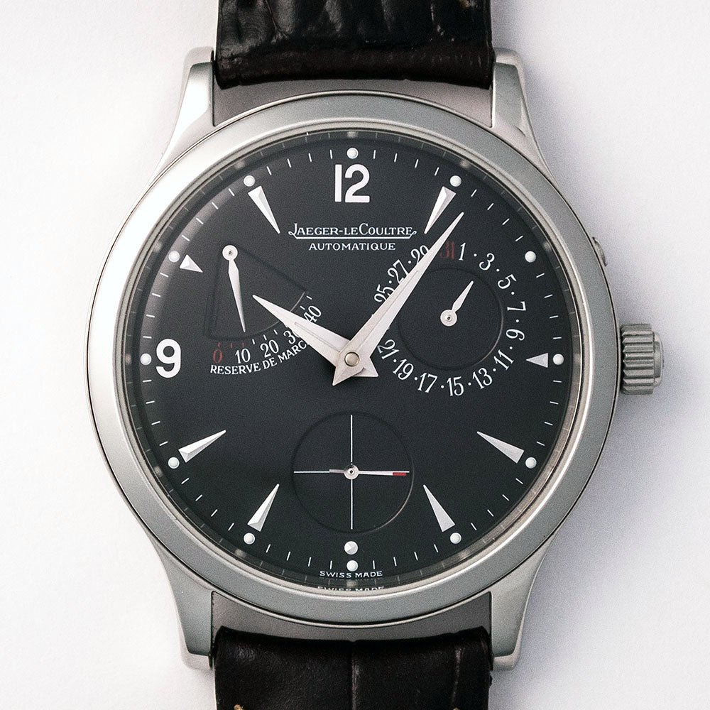 Jaeger-LeCoultre, Master Réserve de Marche, Ref. 140.8.93.S, Edelstahl, Automatique, Saphirglasboden, Datum, Full-Set