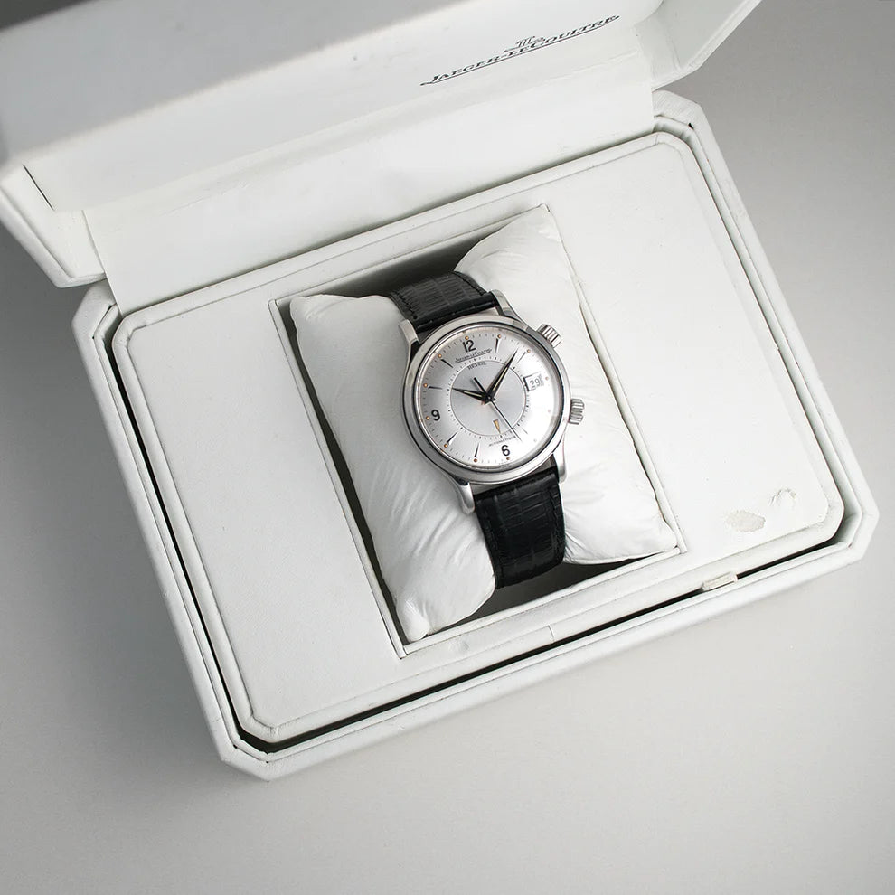 Jaeger-LeCoultre, Memovox Reveil, Ref. 141.8.97, mit Box, 1995 Edelstahl, Wecker, Automatic, Datum