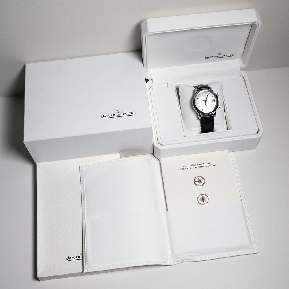 Jaeger-LeCoultre, Memovox Reveil, Ref. 141.8.97/1 Edelstahl, Automatic, Datum