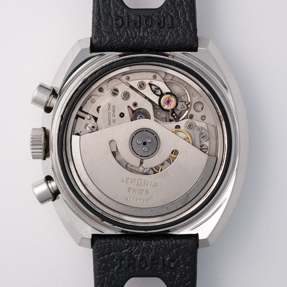 Lemania Chronograph, Automat, Ref. 9801, Saphirglas, Lemania Kaliber 1340, Tropic-Band