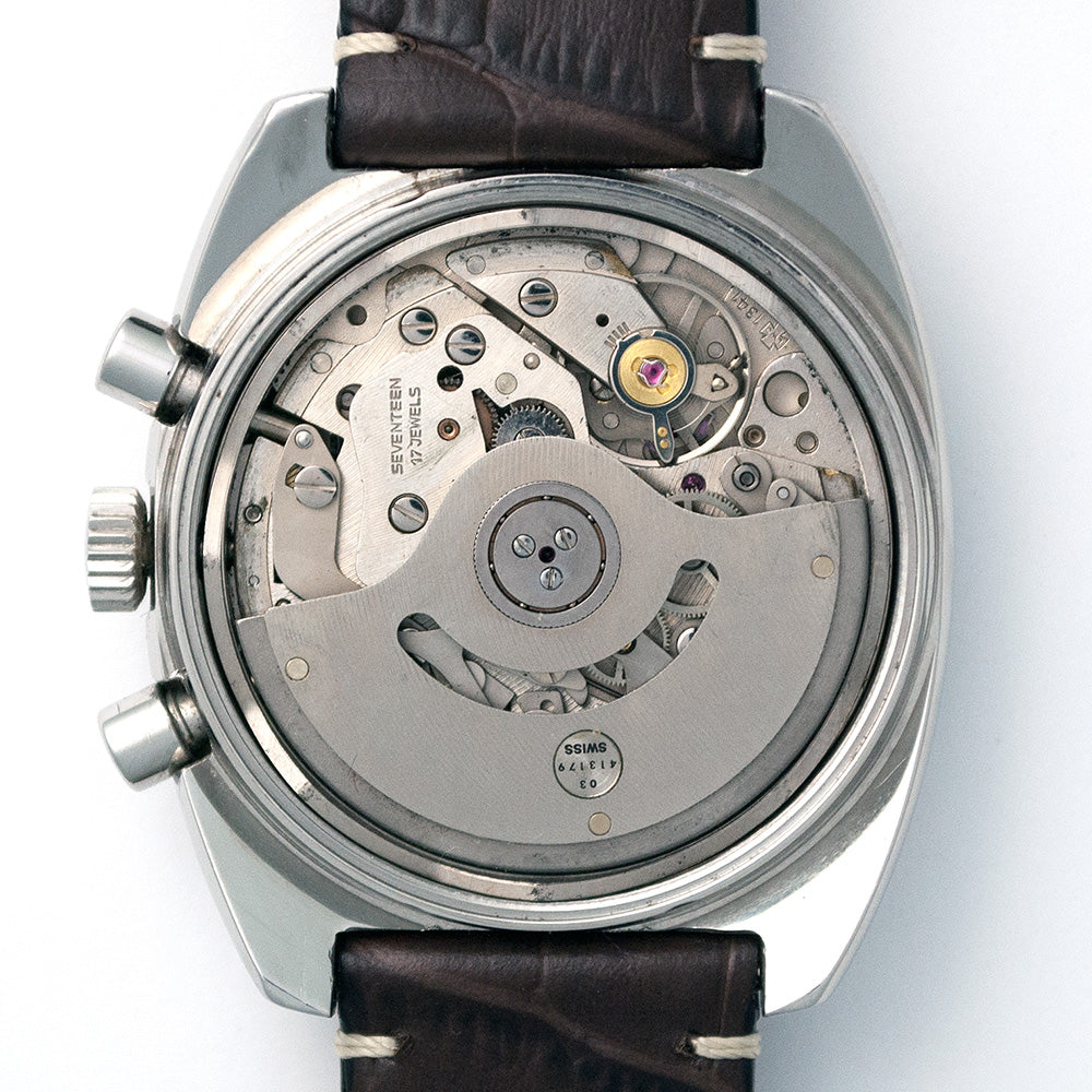Lemania, Chronograph, Automat, Referenz 9803, Edelstahl, Kaliber Lemania 1341