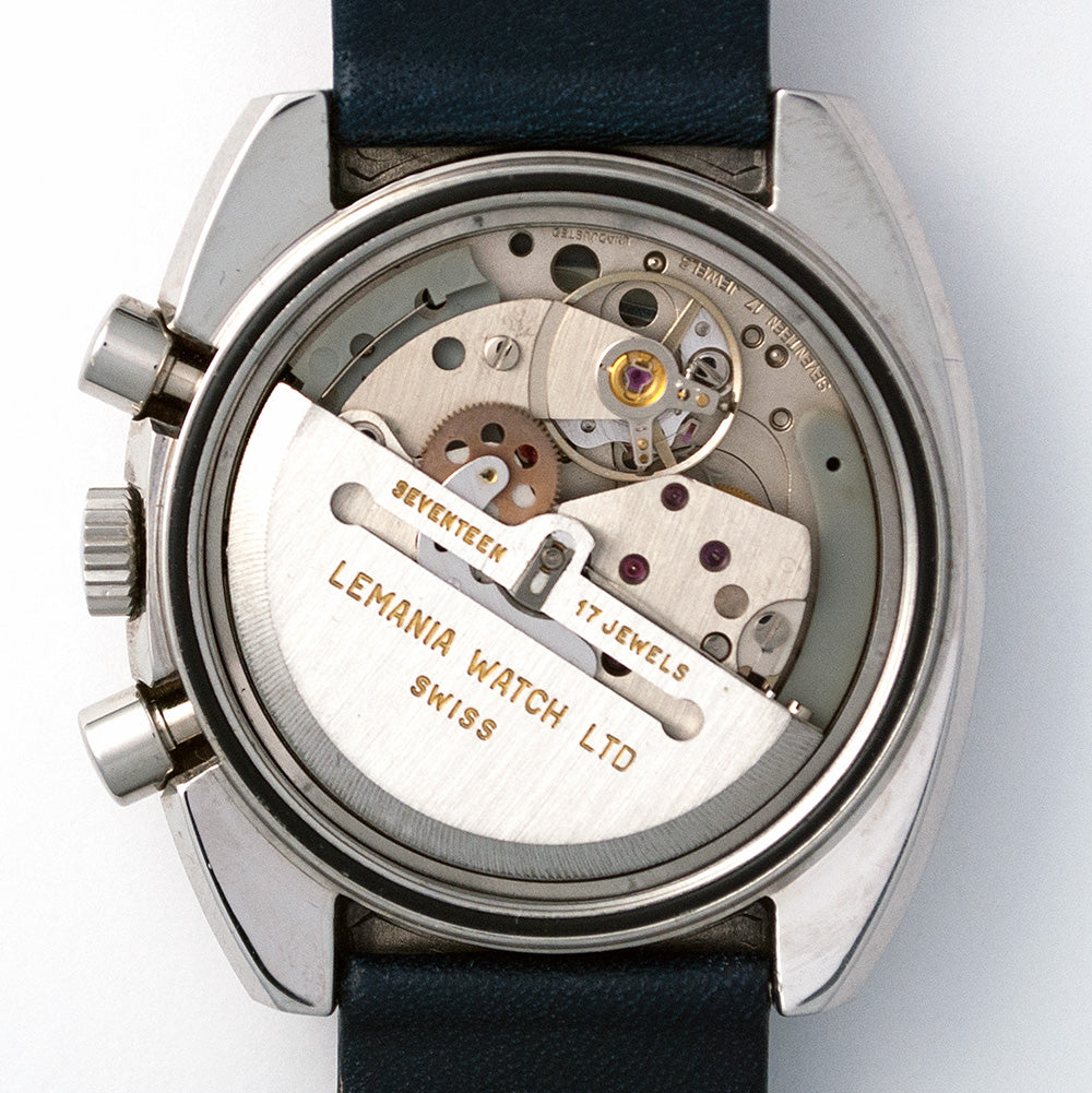 Lemania Chronograph, Day-Date, Ref. 11003 für den FC Vallée de Joux, Automat, Lemania Kaliber 5100, nummeriert
