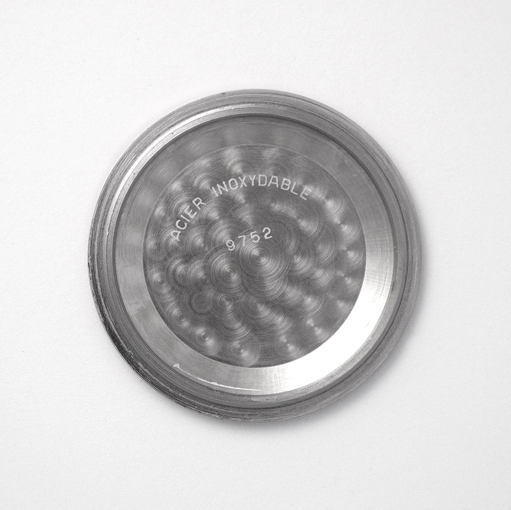 Lemania, Weckeruhr, Automat, Ref. 9752, New Old Stock, Edelstahl, Kaliber Lemania 2980, Datum, revidiert, Garantie bis 09/2024