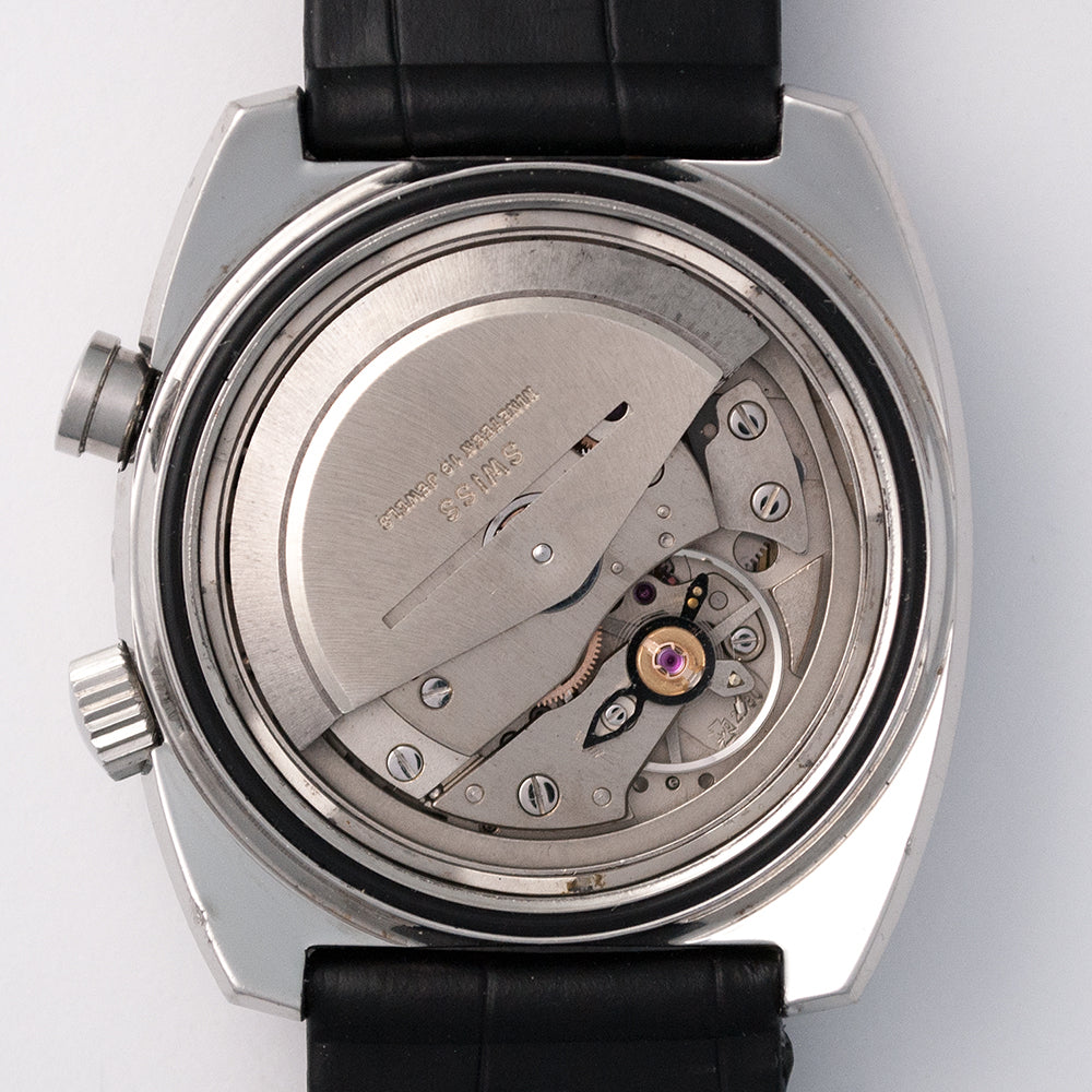 Lemania, Weckeruhr, Automat, Kaliber 2980 Edelstahl, Datum