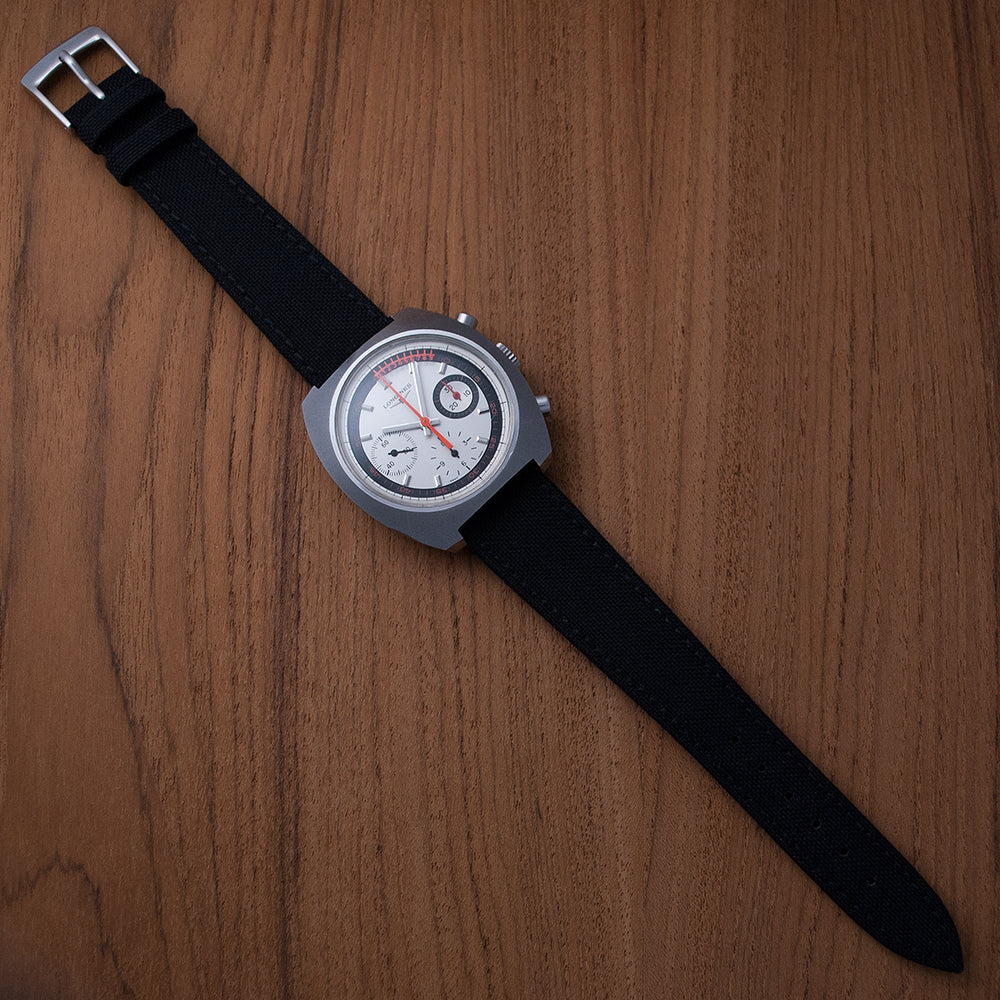 Longines Nonius, Chronograph, Ref. 8271 2, 1970er-Jahre, Kaliber Valjoux 726, Sekundenzeiger mit Nonius zum Ablesen der Zehntelsekunde