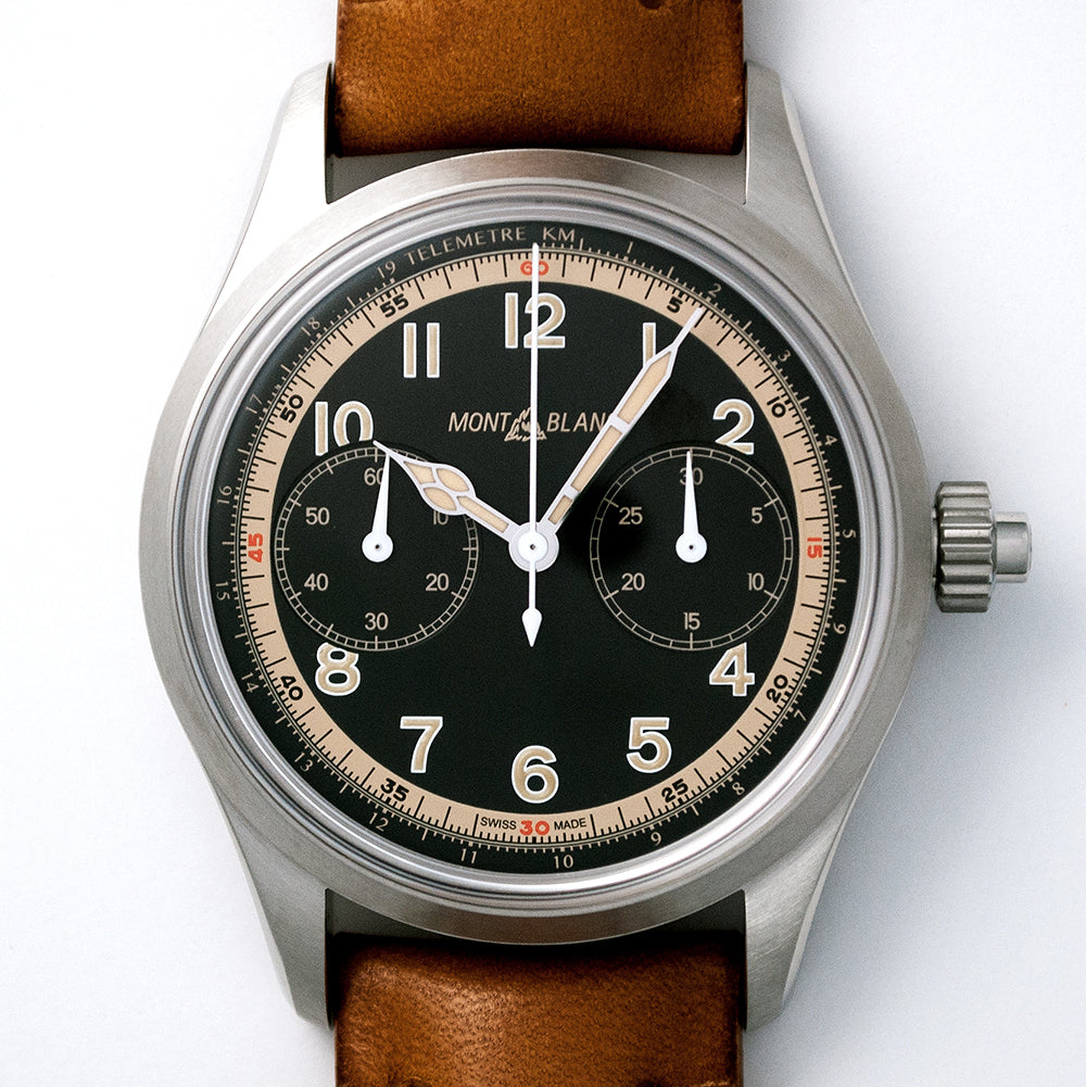 Montblanc 1858 Monopusher Chronograph, Ref. 125581, Full-Set, neu, Automat, Garantie bis 09/2024