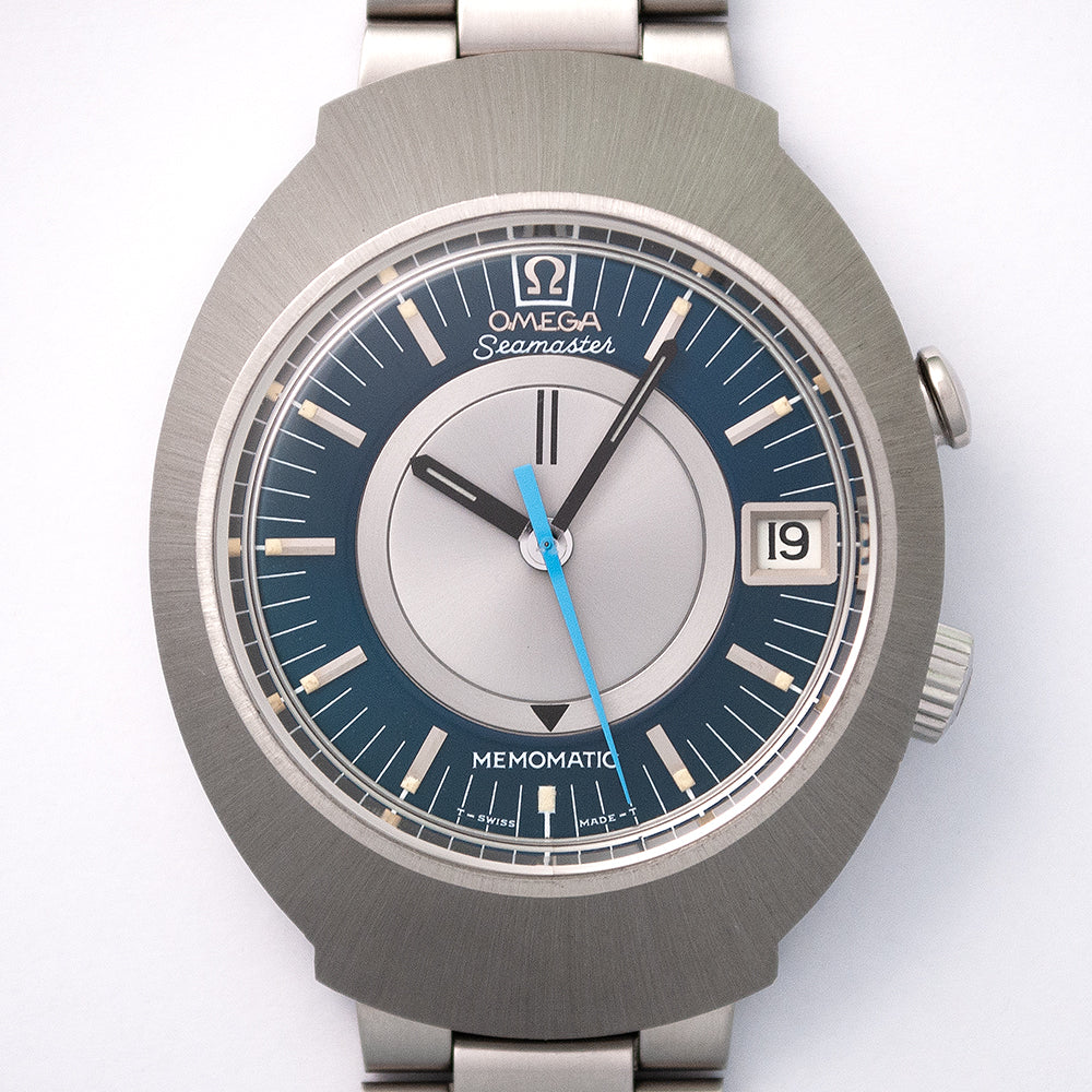 Omega, Seamaster Memomatic, Ref. 166.071, Omega-Garantie bis 04/2025, Edelstahl, Automatic, Datum