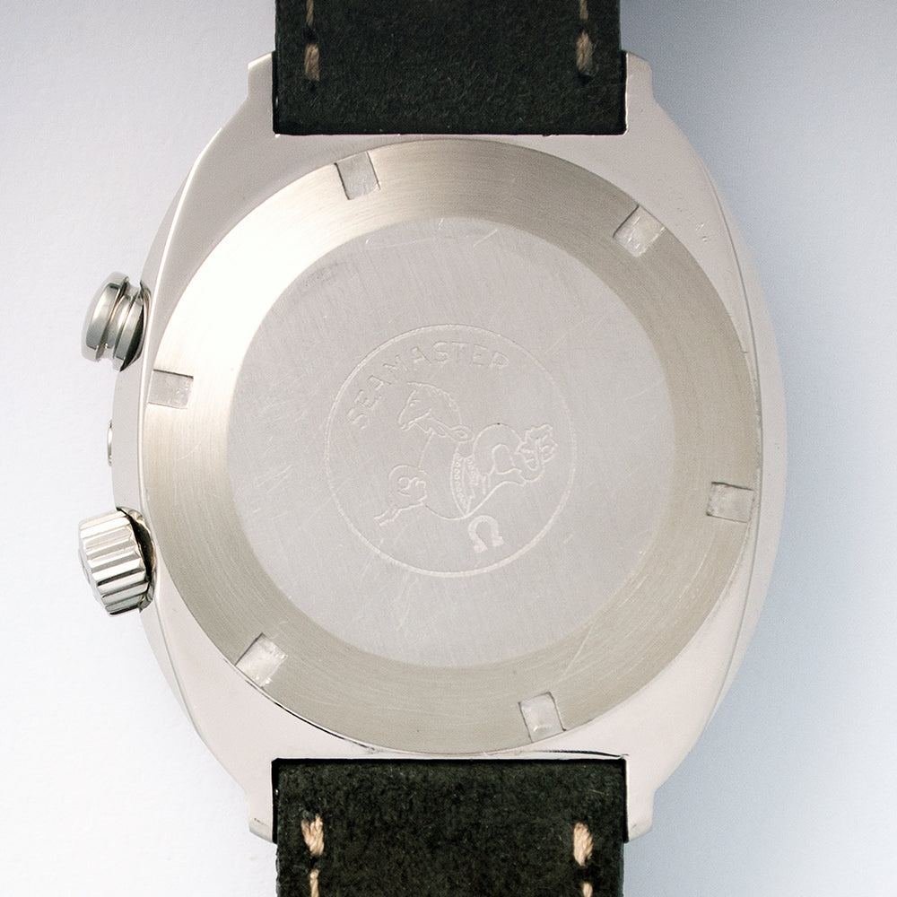 Omega, Seamaster Memomatic, Ref. 166.071, 1970, Werksrevision, Edelstahl, Automatic, Corfam-Rallye-Lederband