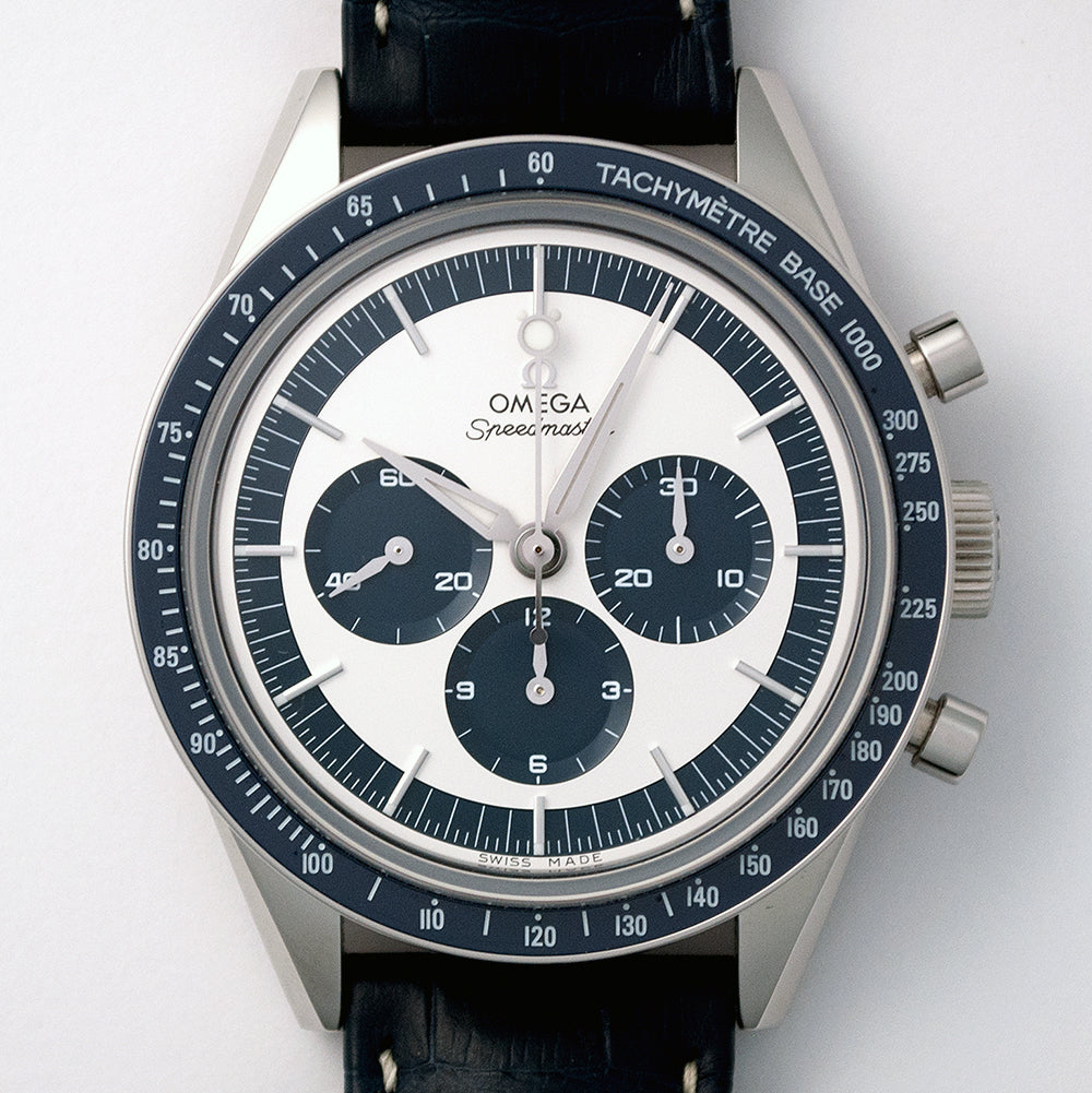 Omega Speedmaster CK 2998, Referenz 311.33.40.30.02.001, 2016, Edelstahl, Chronograph, limitiert auf 2998 Exemplare, Box und Papiere