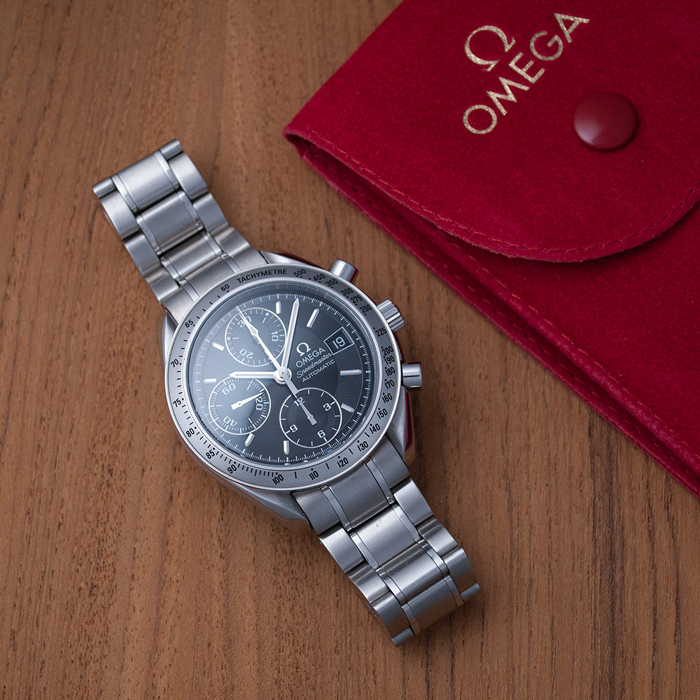 Omega Speedmaster Date, Chronograph, Ref. 175.0083, Omega-Stahlband, ca. 1999