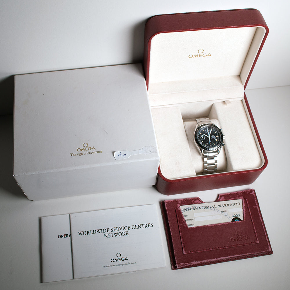 Omega Speedmaster, Day-Date, Referenz 3520.50.00, Box und Papiere