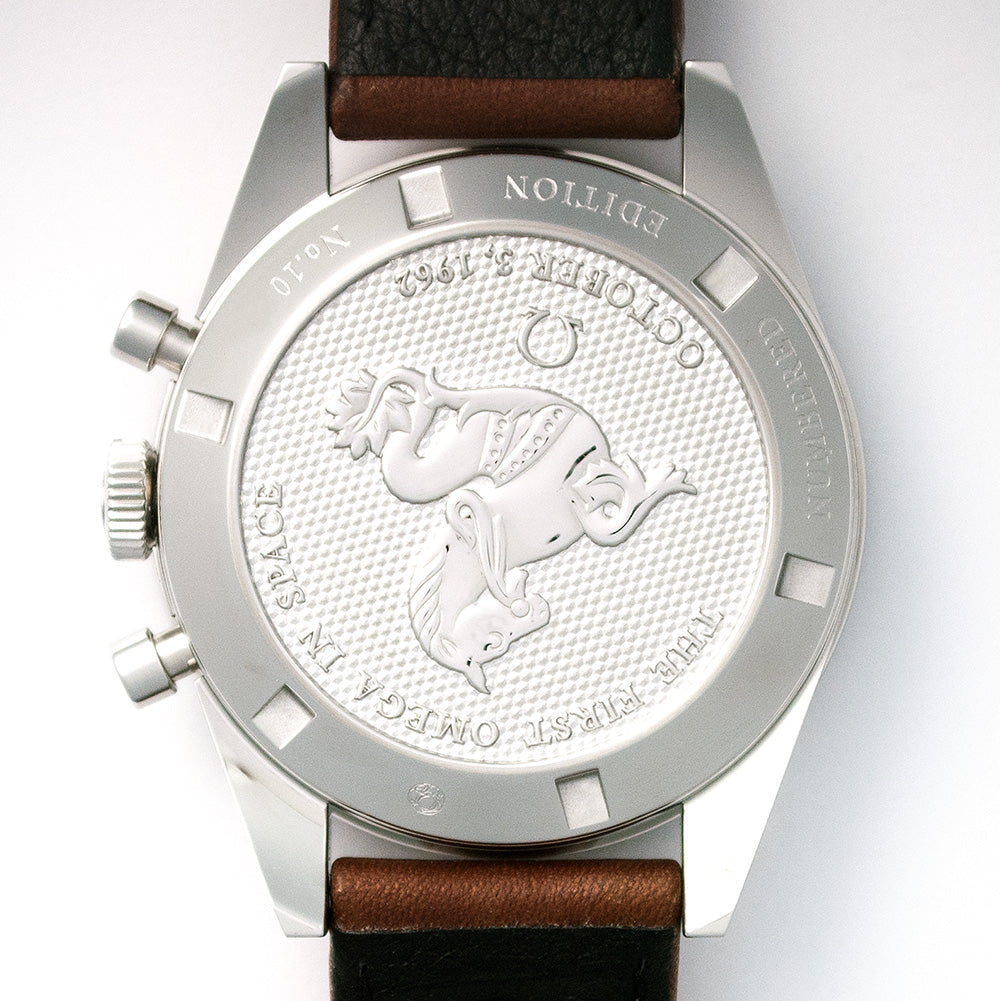 Omega Speedmaster «First Omega in Space», Ref. 311.32.40.30.01.001, Edelstahl, Chronograph, Handaufzug, Omega Kaliber 1861, Service-Garantie bis 06/2023