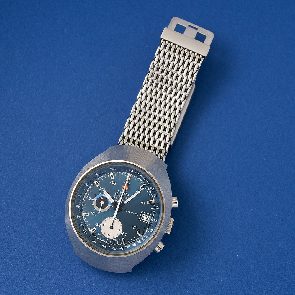 Omega Speedmaster Mark III, «Deep Blue», Ref. 176.002, Automatik, Edelstahl, 1972