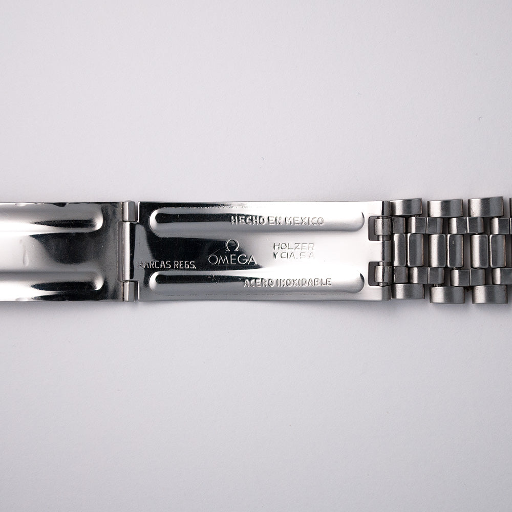 Omega Speedmaster Professional, Ref. 105.012-65, Kaliber 321, 1966/67, «Omega-Holzer»-Stahlband mit Faltschliesse