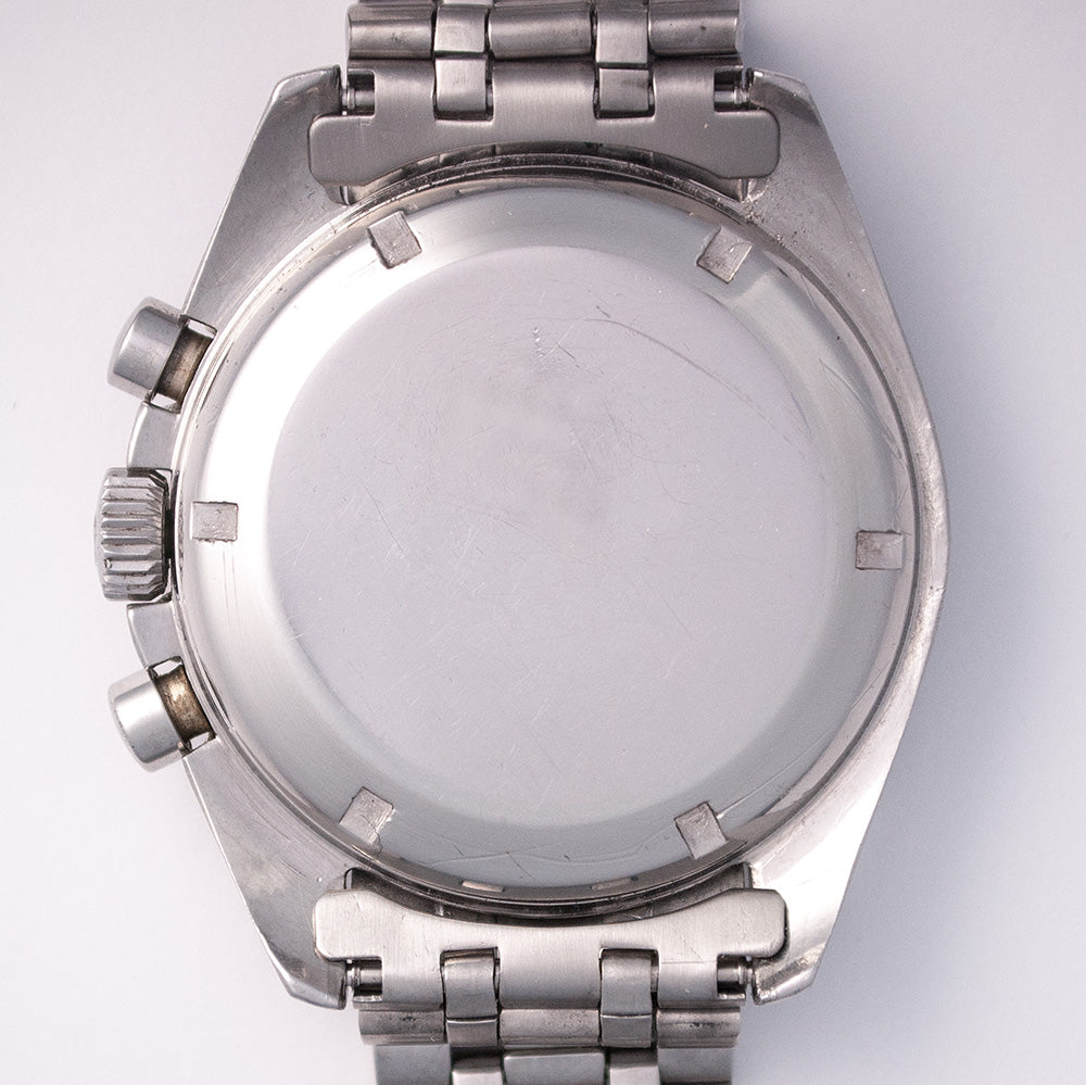 Omega Speedmaster Professional, Ref. 105.012-65, Kaliber 321, 1966/67, «Omega-Holzer»-Stahlband mit Faltschliesse
