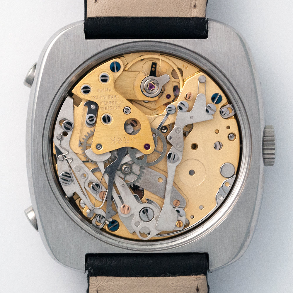 POCO, Chronograph, Kaliber 15, 1970er-Jahre, Edelstahl, Automat, Datum