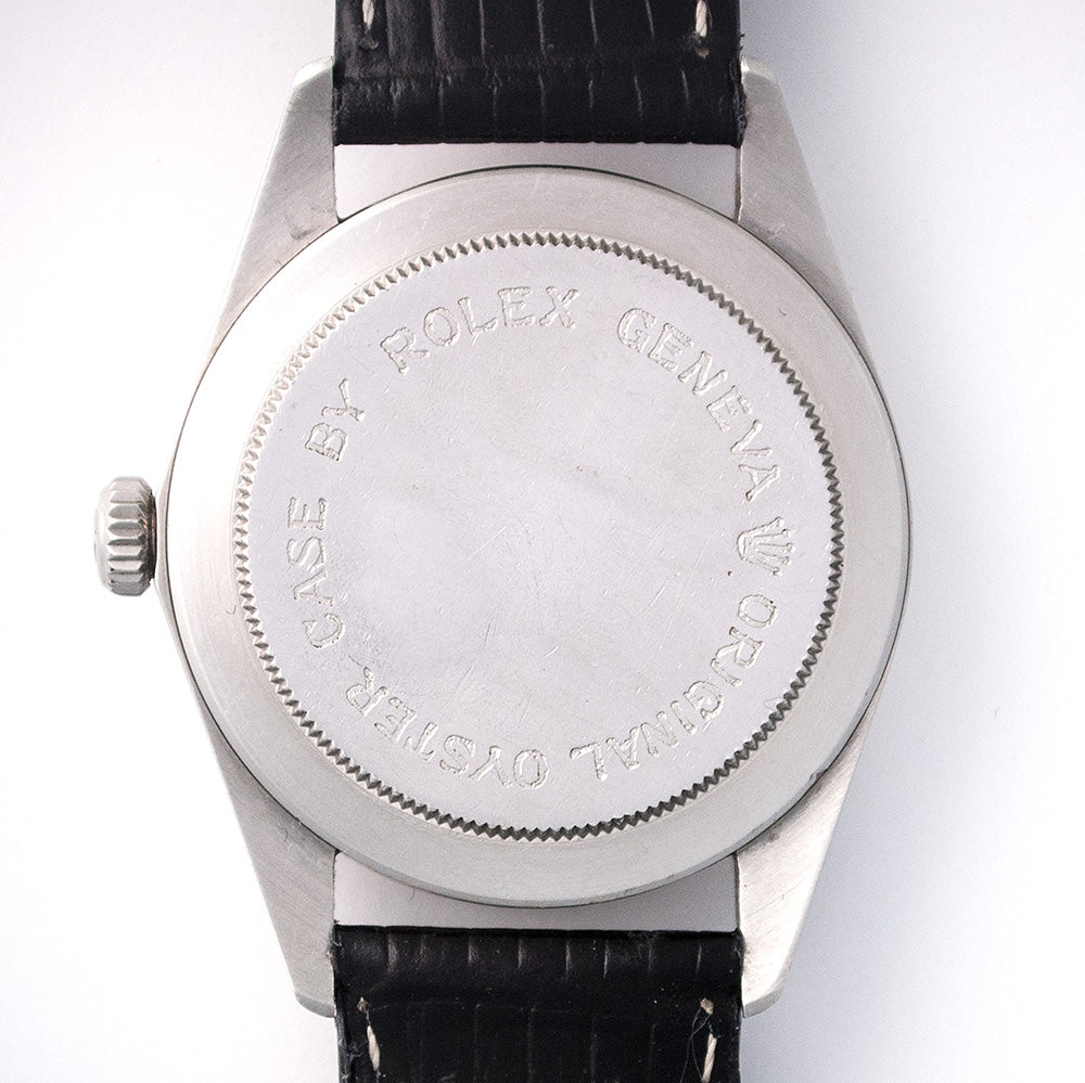 Tudor, Oyster Prince, Date+Day, Ref. 7020/0, 7019/4, ca. 1969 Automatik, seltenes schwarzes Zifferblatt, Edelstahl und 18 Karat Weissgoldlünette