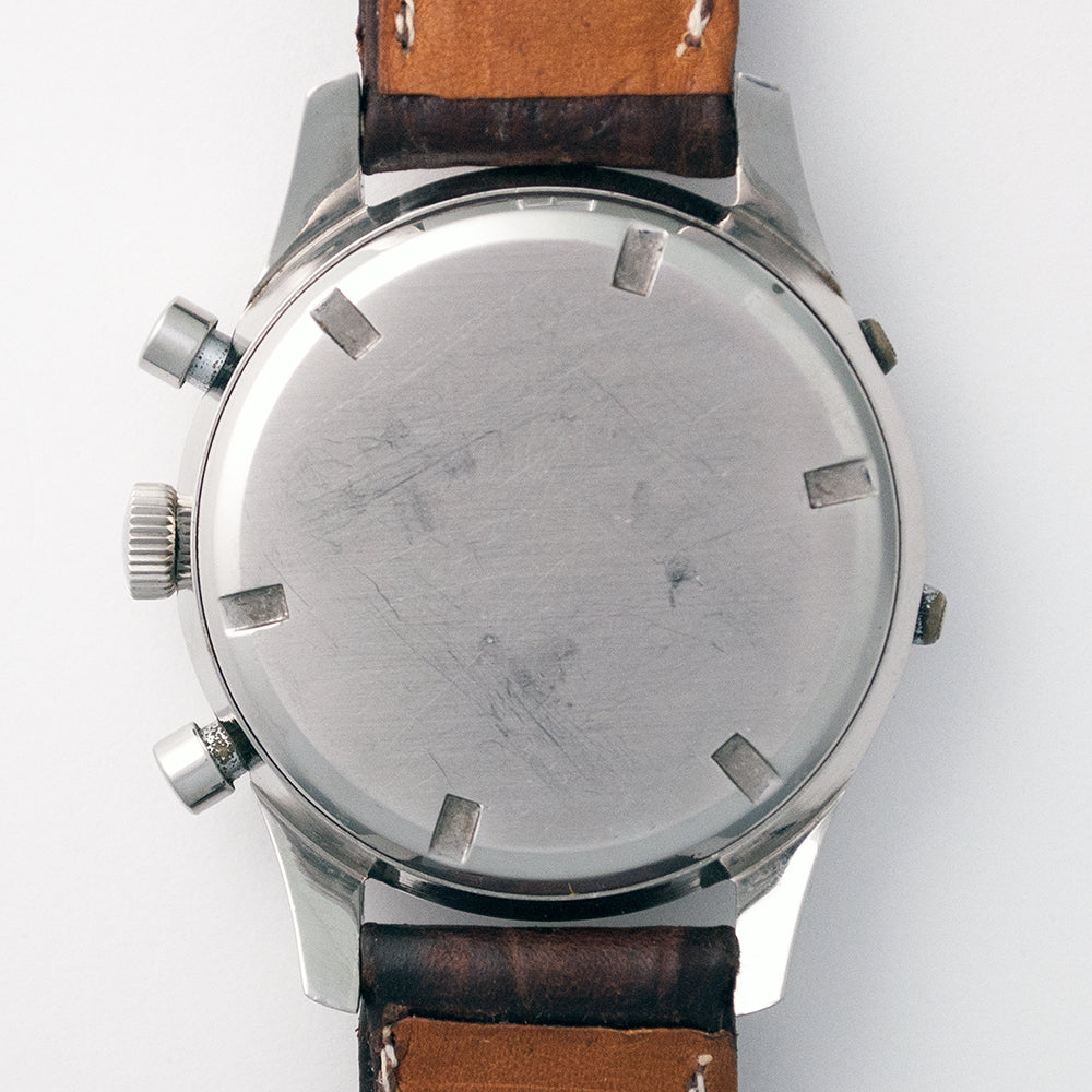 Ulysse Nardin, Chronograph, Vollkalender, Valjoux 72C, Edelstahl, verschraubter Boden