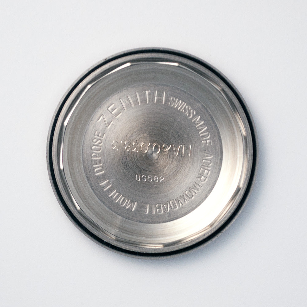 Zenith, El Primero, Defy, Chronograph, Ref. A783 Edelstahl, Kaliber 3019 PHC, revidiert, Garantie bis 5/2024, mit roter Original-Zenith-Box