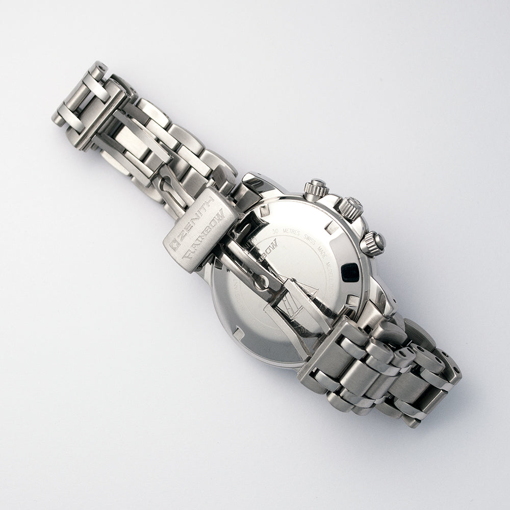 Zenith El Primero, Rainbow, Ref. 15/02.0460.400, Original-Zenith-Stahlband, revidiert