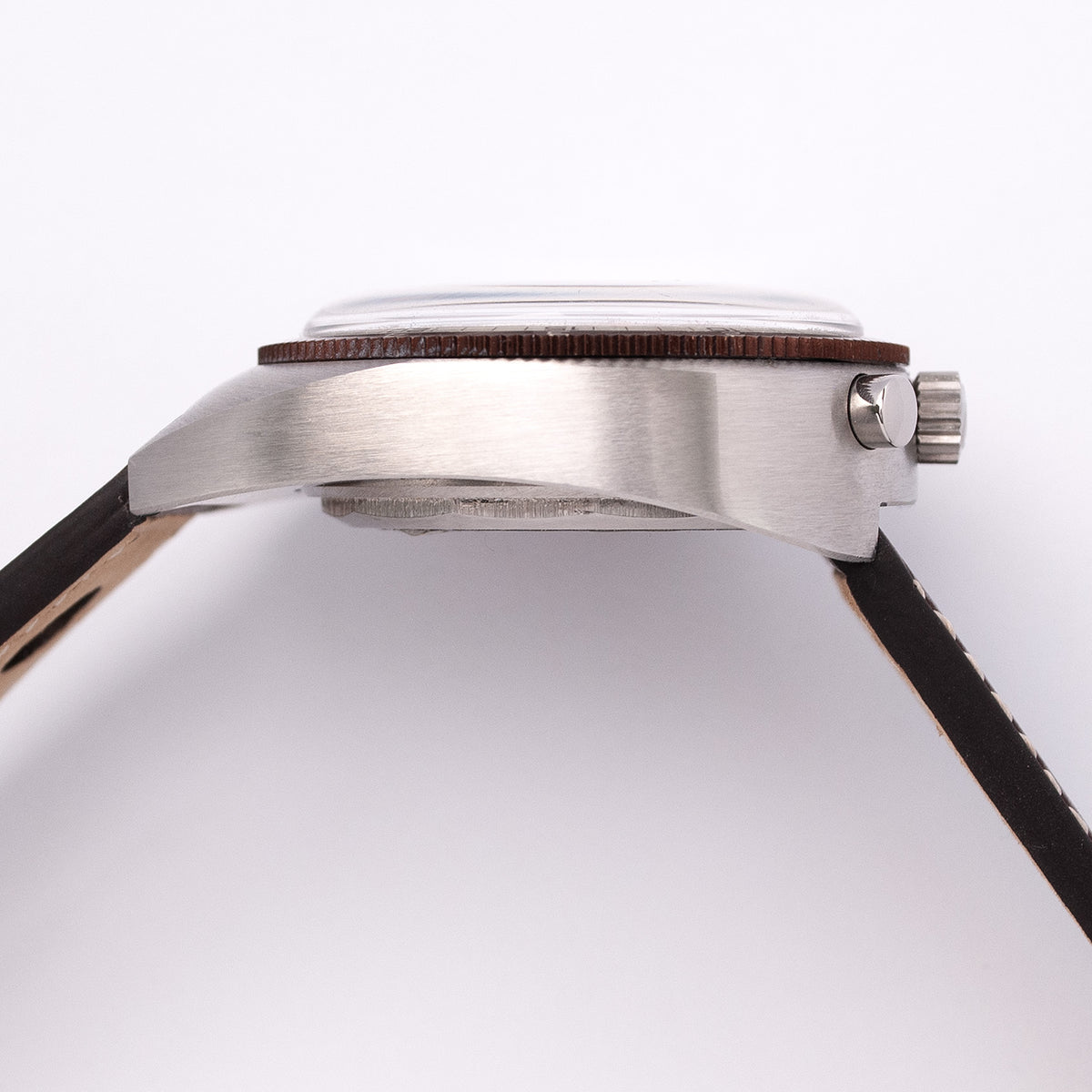 Breitling «Bullhead» Pupitre, Referenz 7101, 1971, Edelstahl, Handaufzug-Chronograph