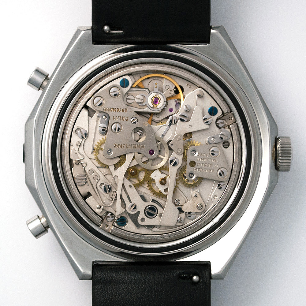 Breitling Cosmonaute, Chrono-Matic, 24-Stunden-Anzeige, Ref. 1809, Edelstahl, Automat, Datum, Box und Garantie