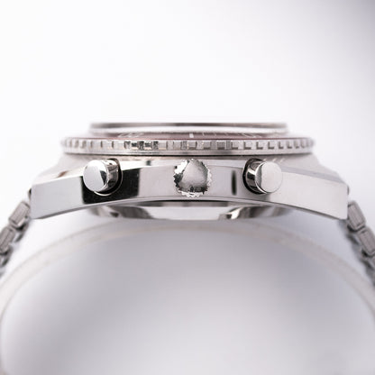 Eterna Tri-Compax-Chronograph, Referenz 154 FTP-3, 2. Version, Edelstahl,  Kaliber 1492 K (Valjoux 726)