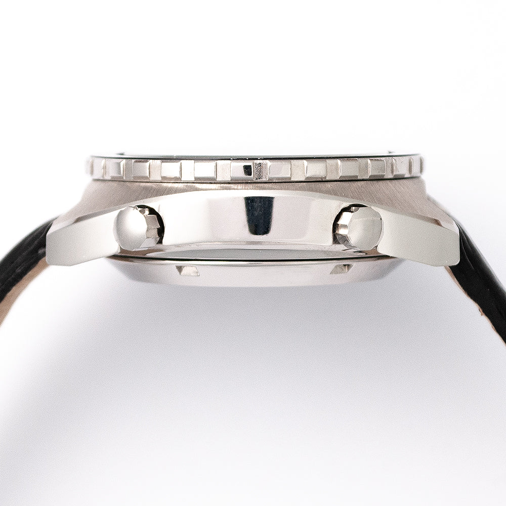 Heuer  Autavia, Ref. 11630 MH, die Nachfolgerin des «Orange Boy» (Ref. 1163), Edelstahl, Mineralglas, Kaliber 12