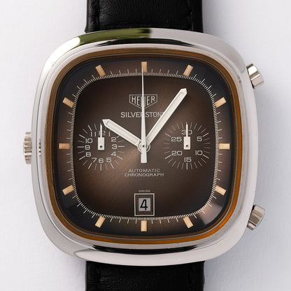 Heuer Silverstone «Fumé», Referenz 110313 F, Stahl, Mitte 1970er Jahre
