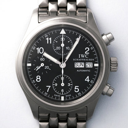 IWC, Der Fliegerchronograph, 3706, IWC-Edelstahlband (Pyramid