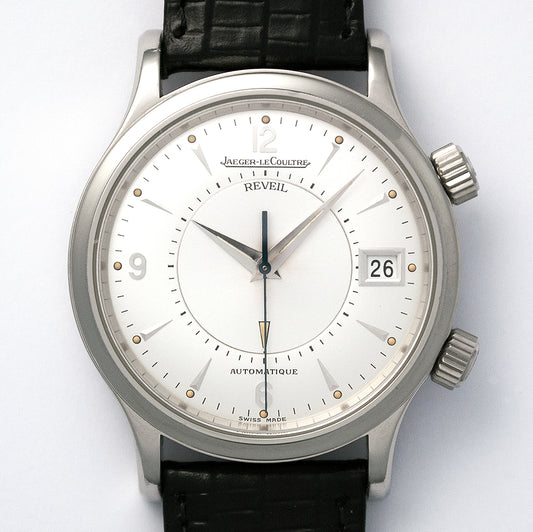 Jaeger-LeCoultre, Memovox Reveil, Ref. 141.8.97, mit Box, 1995 Edelstahl, Wecker, Automatic, Datum