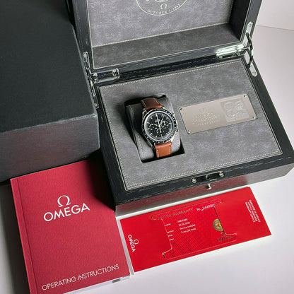 Omega Speedmaster «First Omega in Space», Ref. 311.32.40.30.01.001, Edelstahl, Chronograph, Handaufzug, Omega Kaliber 1861, Service-Garantie bis 06/2023