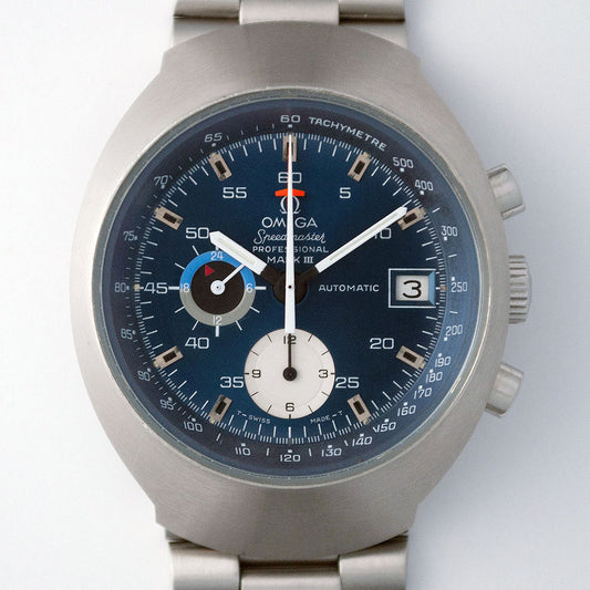 Omega Speedmaster Mark III, «Deep Blue», Ref. 176.002, Automat, Stahl, 1972