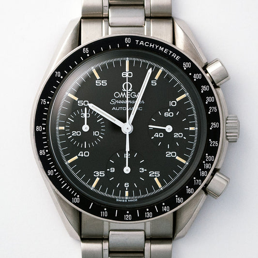 Omega Speedmaster Reduced, Ref. 175.0032, Edelstahl, Automatic, Omega-Stahlband