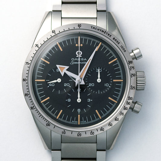 Omega Speedmaster '57 (1957 Trilogy), Ref. 311.10.39.30.01.001, Full-Set, lim. Edition, 3557 Exemplare, Box, Papiere, neu und ungetragen